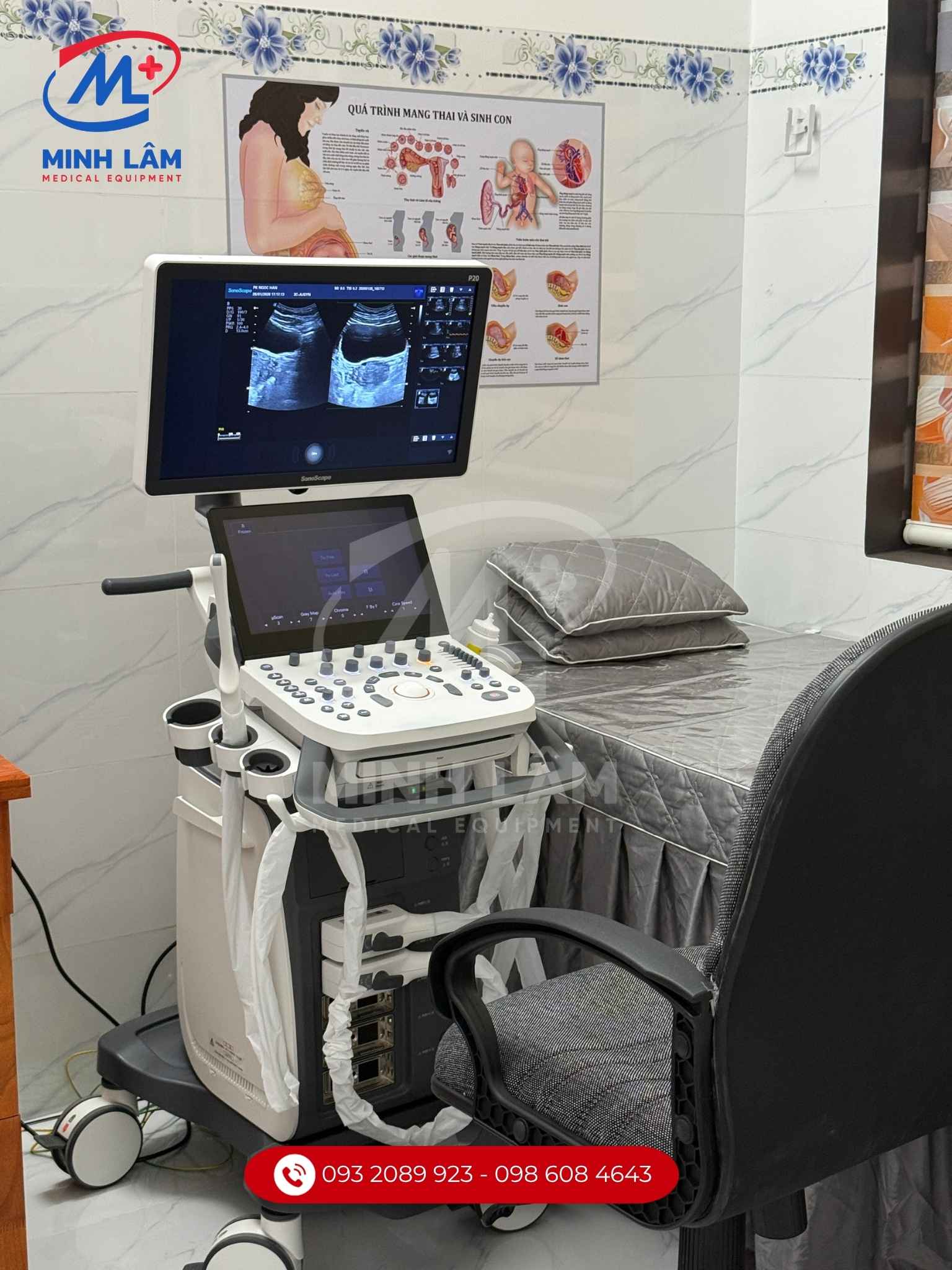 Lắp đặt máy tại phòng khám chuyên sản ở Tây Ninh.