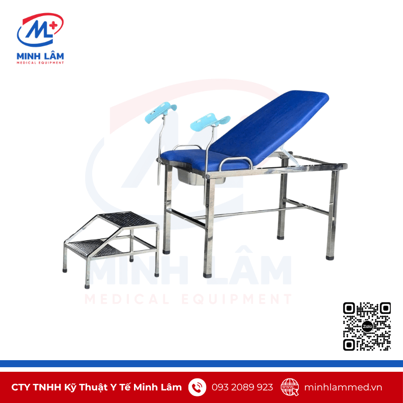 Bàn khám phụ khoa inox có bục rời Bàn khám phụ khoa inox có bục rời