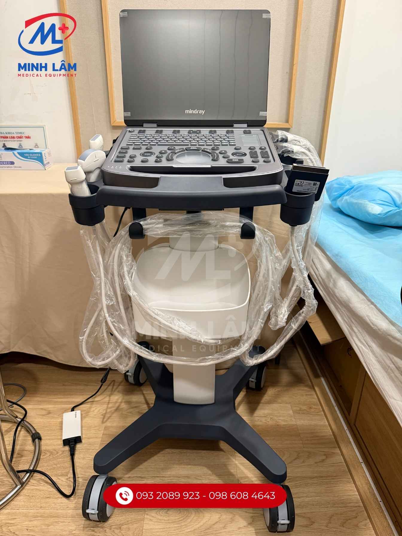 Máy siêu âm Mindray MX3 doppler màu, thiết kế sang trọng có trolley