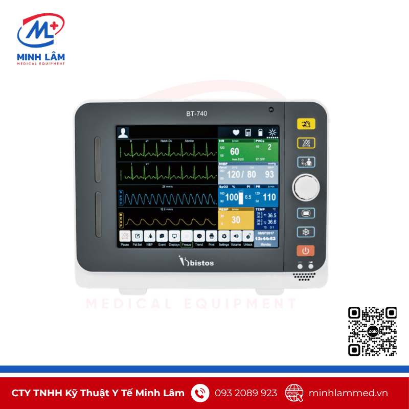 Monitor theo dõi bệnh nhân Bistos BT-740 Hàn Quốc Monitor theo dõi bệnh nhân Bistos BT-740 Hàn Quốc